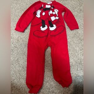 Toddler Mickey Mouse Winter Theme One Piece 2T Like New